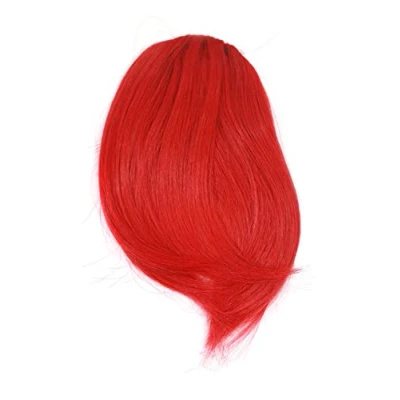 Image of Hair Piece Clip in Bangs Fringe synthetic fiber red bright copper YZF 1088HT 113