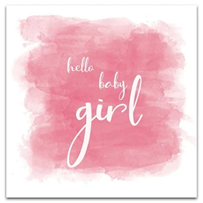 Image of Baby Girl Congratulations Card, New Welcome It&#039;s A Greetings Pastel, Cards