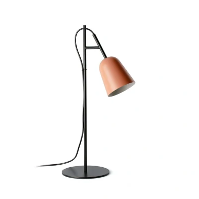 Image of Studio Desk Task Lamp Matt Black, Pink