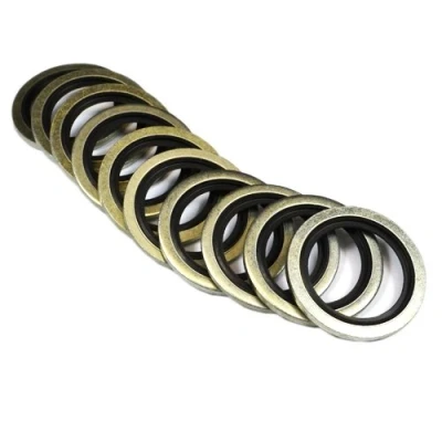 Image of Dowty Washers with Bonded Seals Resistant to Oil/Fuel/Petrol/Water 1/4&quot; (Pack of 10)