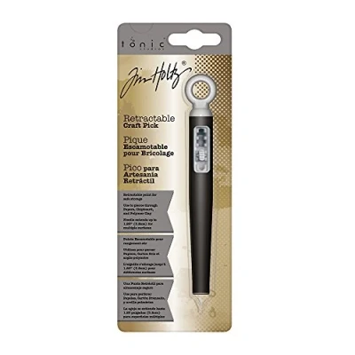 Image of Tonic Studios Retractable Craft Pick, Clay, Black/Grey