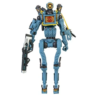 Image of APEX Legends Pathfinder Action Figure, 6 / 15cm Tall Collectable Figure Has 25+ Points Of Articulation and Includes Lenticular Chest Screen, HAVOC Rifle R 301 Carbine AR Accessories