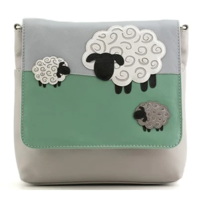Image of Mala Leather Valais Sheep Cross Body Bag with Flap 7365 21