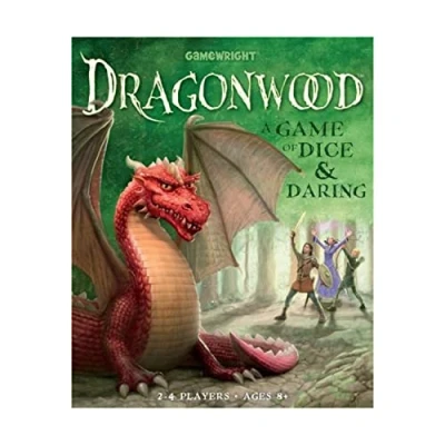Image of Gamewright Dragonwood Game Board Ages 8+ 2 4 Players Minutes Playing Time, Orange,silver,white