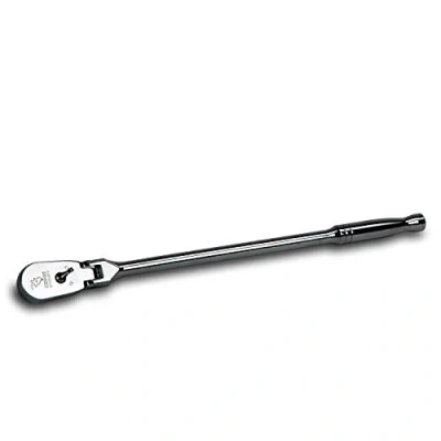 Image of Capri Tools 1/2 Inch Drive Low Profile Flex Head Ratchet, True 72 Tooth, 5 Degree Swing Arc, 180 (CP12500FX)