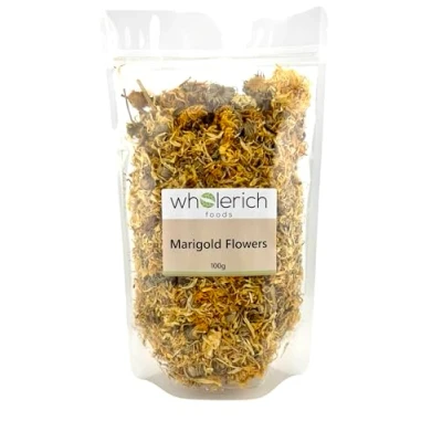 Image of Marigold Flowers (Calendula) 100g Wholerich Foods
