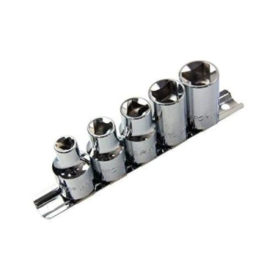 Image of US PRO 5 Piece 1/2&#039;&#039; Drive Security Triangular Profile Sockets M5 M12 B1243