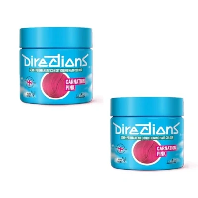 Image of 2x La Riche Directions Semi Permanent Hair Color 100ml Tub Carnation Pink