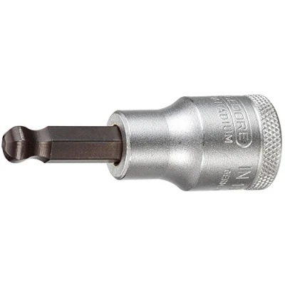 Image of Gedore IN19K6 1/2 6 x 60 mm Hex Screws Screwdriver Bit Socket Silver