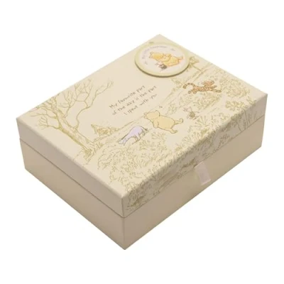 Image of Pooh Classics Range Disney Keepsakes Baby Box with Compartments New (DI167), 200 g, yellow