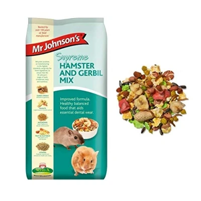 Image of Mr Johnsons Supreme Hamster and Gerbil Mix Muesli Mealworm Fibre Food 900g