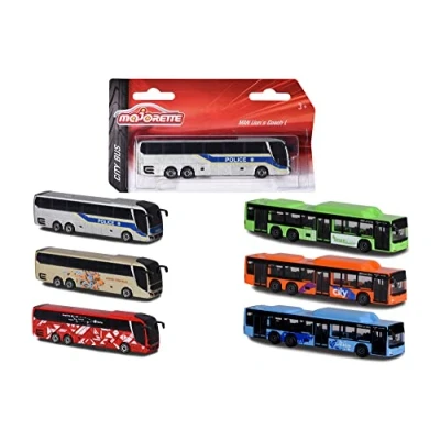 Image of Majorette 212053159SDN Man City Bus Toy Cars, Multi Colour