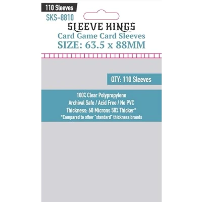 Image of 110 X Standard Card Sleeves 63.5mm 88mm