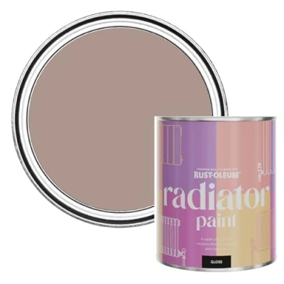 Image of Rust Oleum Pink Heat Resistant Radiator Paint in Gloss Finish Haversham 750ml