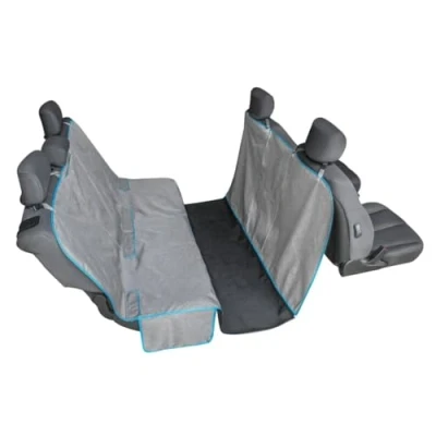 Image of Kurgo Coast to Hammock, Dog Car Seat Protector, Waterproof &amp; Stain Resistant, and Floor Coverage, Heather Grey