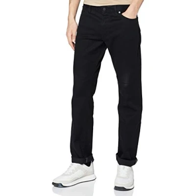 Image of BOSS Men&#039;s Maine Bc c Straight Jeans, (Black 002), W40/L34 (size: 4034)