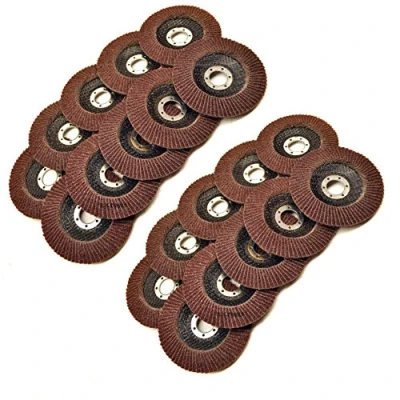 Image of 20 x Flap Discs 60 Grit Angle Grinder 4.5&quot; (115mm) Flat Sanding Grinding AT929