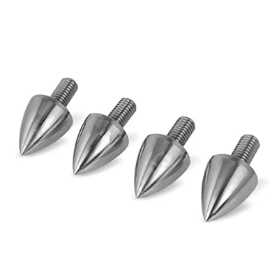Image of PrecisionGeek Stainless Steel Speaker Spikes M6, Cone 20mm diameter for HiFi Speakers, Stands, SoundBars Set of 4