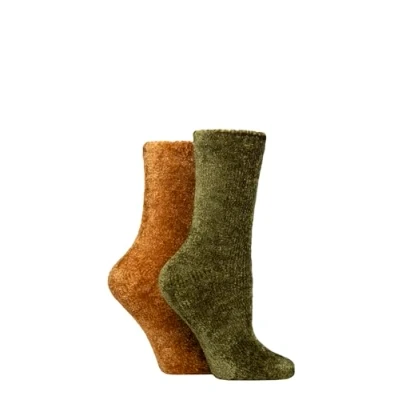 Image of Women&#039;s 2 Pair SOCKSHOP Chenille Boot Socks Wild Terrain 4 8