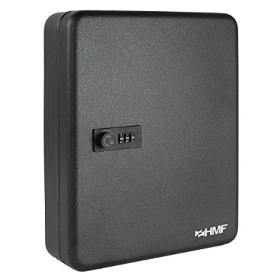 Image of HMF 14500 02 Key Box, Cabinet, Combination Lock, 45 Keys, 30 x 24 7,5 cm, black