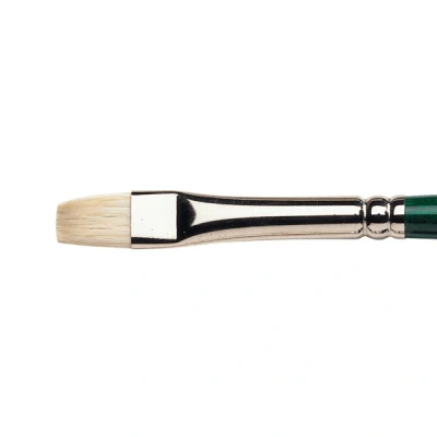 Image of Winsor and Newton Winton Hog Brush Long Handled Short Flat/Bright No 4 (Each)