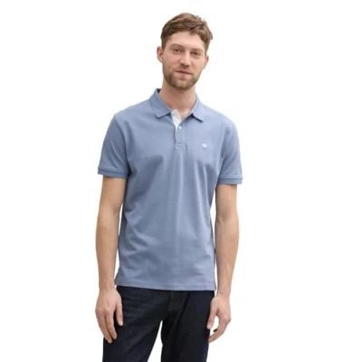 Image of TOM Tailor Basic Polo shirt, Men&#039;s, Size: Small, Dove blue