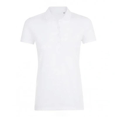 Image of SOLS Womens/Ladies Phoenix Short Sleeve Pique Polo Shirt (White) Size 2XL
