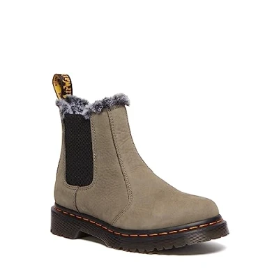 Image of Dr. Martens Leonore Classic ankle boots, Women&#039;s, Size: 5, Grey/black Nubuck