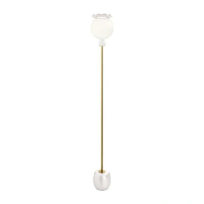 Image of Kundalini Opyo floor lamp, handblown, white