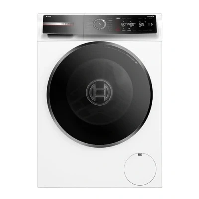 Image of Bosch WGB256A1GB Series 8, Free Standing Washing Machine, A Rated, Front Loader, 10kg, 1400 rpm Spin Speed, Iron Assist, Speed Programme, I Dos Automatic Dosing, White