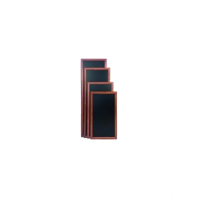 Image of Securit 56 x 150cm Lacquered Finish Long Wall Chalk Board Dark Brown