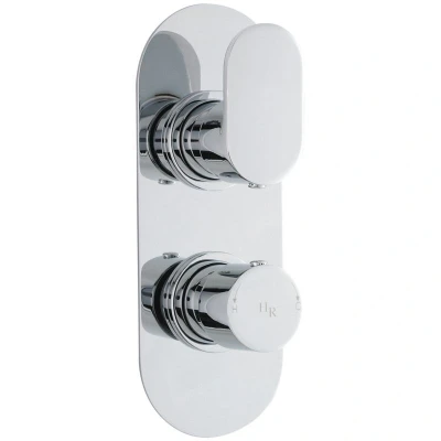 Image of Ultra REI3407 Reign Thermostatic Twin Valve with Diverter Chrome