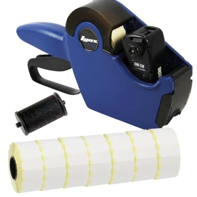 Image of Panther Lynx Lite DBC8 Price Gun Starter Pack with 11,000 White Permanent 26 x 12 Labels and Spare Ink