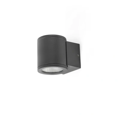 Image of Tond 1 Light Dark Grey LED Wall Lamp 2700K 6W IP54
