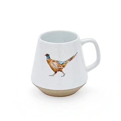 Image of Cooksmart British Designed Coffee Mug Ceramic Mugs for Home or Work Large Hot Drinks Tea and Cups Pheasant