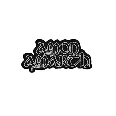 Image of Amon Amarth Melodic Death Metal Silver Patch Badge Embroidered Iron on Applique Souvenir Accessory