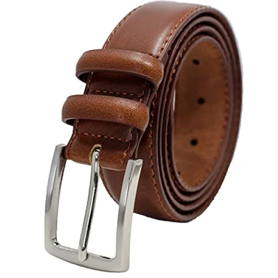 Image of Ashford Ridge Mens 33mm Double Loop Leather Belt Brown XXL