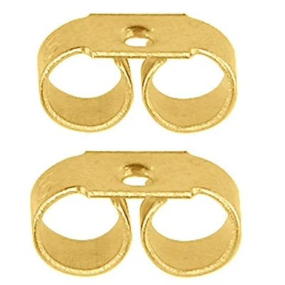 Image of 9CT Gold HALLMARKED Replacement Earring Backs Butterflies 5MM A2B