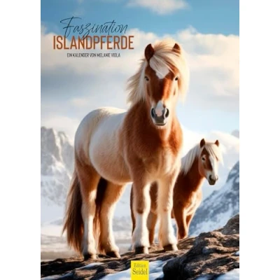 Image of Edition Seidel Premium Calendar Fascination Icelandic Horses 2025 Format DIN A3 Wall Horse Animals Foal Mare Stallion Pony Melanie Viola