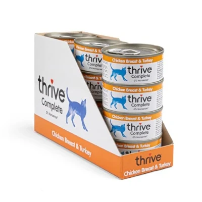 Image of thrive Cat 100% COMPLETE CHICKEN BREAST &amp; TURKEY (pack of 12)