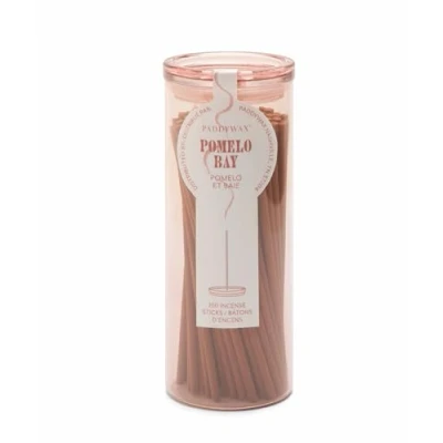 Image of Paddywax Haze Collection Incense Sticks in Glass Jar, 100 Piece, Pomelo Bay