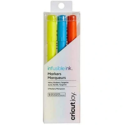 Image of Cricut Infusible Ink Markers 1.0, Yellow/Blueberry/Tangerine (3 ct), Joy