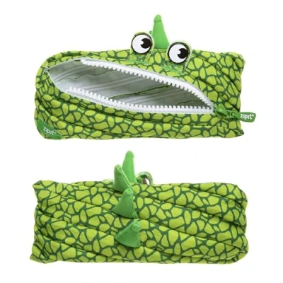 Image of ZIPIT Dino Pencil Case for Boys Pouch School, College and Office Bag Kids (Green)