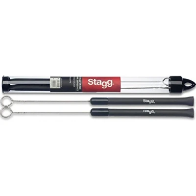 Image of Stagg SBRU20 RM Telescopic Wire Brush with Rubber Handle
