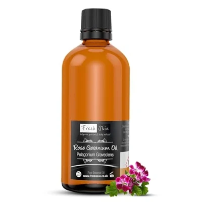 Image of freshskin beauty ltd Rose Geranium Essential Oil 50ml 100% Pure &amp; Natural Oils