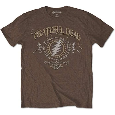 Image of Grateful Dead GRATETS09MBR T Shirt, Brown, Large