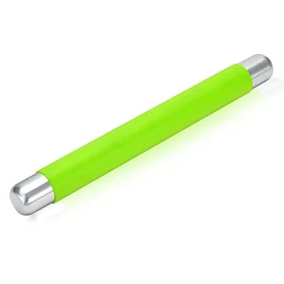 Image of Remeel Silicone Rolling Pin Non Stick Surface for Baking Pie Crust, Cookie, Pastry, Fondant, Internal Steel Dough Roller 13.8 X 1.5 Inches (Green)