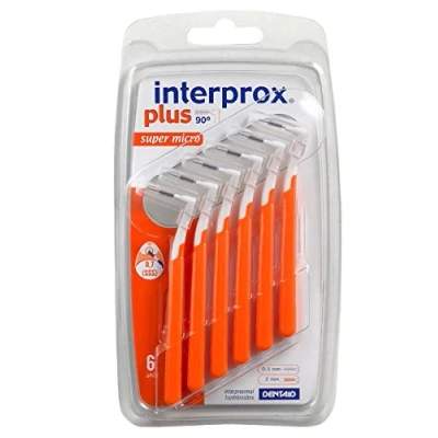 Image of Interprox Plus Interdental Brushes Orange Super Micro 6 piece, pack of 3 (3x pieces)
