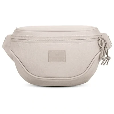 Image of JOHNNY URBAN Bum Bag Fanny Pack Women &amp; Men Beige Ben Hip Made of Recycled PET Bottles for Festivals, Sports Travel Water Repellent