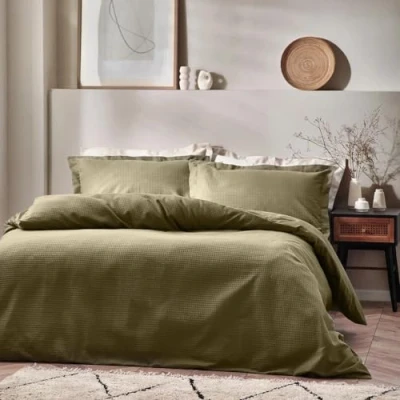 Image of Yard Waffle Single Duvet Set